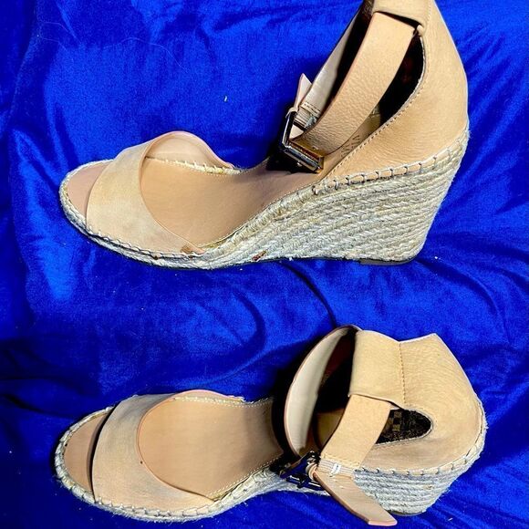 Vince Camuto - Espadrille Wedge Beige Sandals - Picture 4 of 11